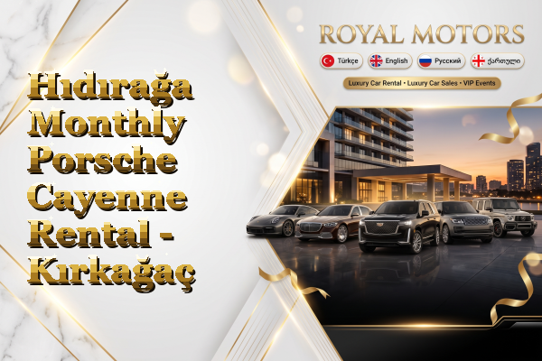 Hıdırağa Monthly Porsche Cayenne Rental - Kırkağaç