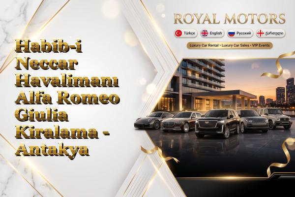 Habib-i Neccar Havalimanı Alfa Romeo Giulia Kiralama - Antakya