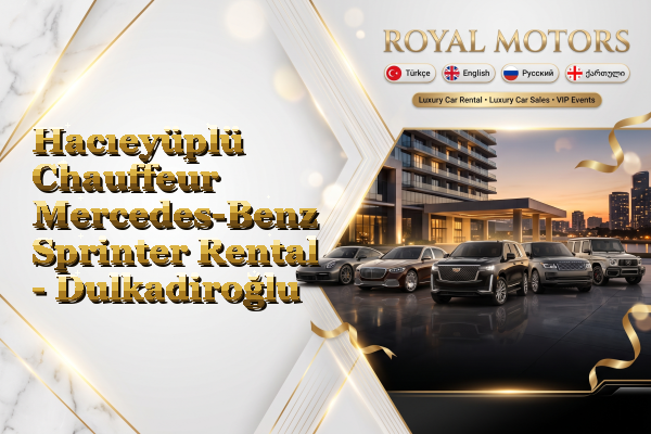 Hacıeyüplü Chauffeur Mercedes-Benz Sprinter Rental - Dulkadiroğlu