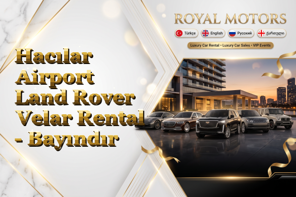 Hacılar Airport Land Rover Velar Rental - Bayındır