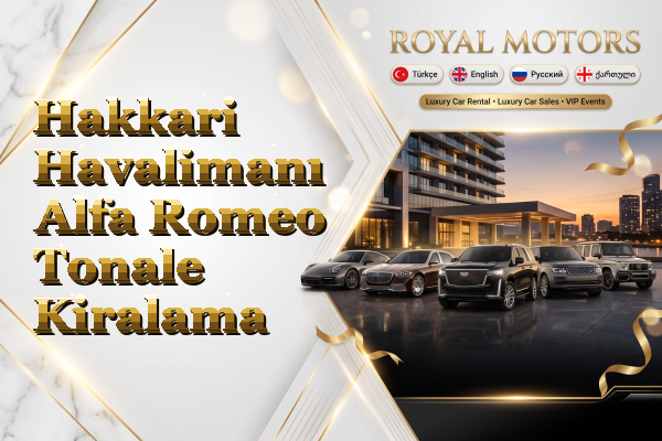 Hakkari Havalimanı Alfa Romeo Tonale Kiralama