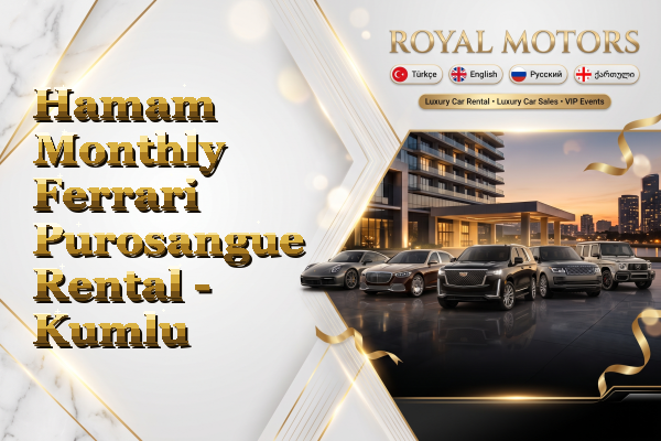 Hamam Monthly Ferrari Purosangue Rental - Kumlu