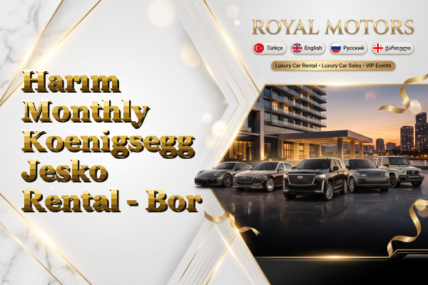 Harım Monthly Koenigsegg Jesko Rental - Bor