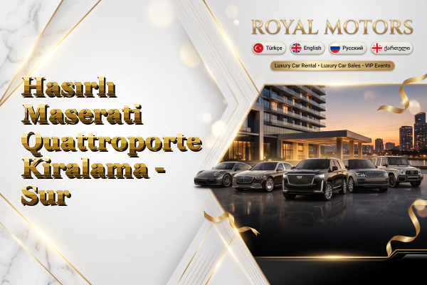 Hasırlı Maserati Quattroporte Kiralama - Sur