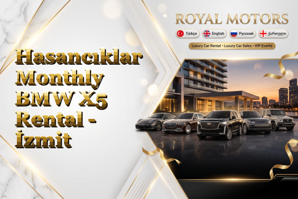 Hasancıklar Monthly BMW X5 Rental - İzmit