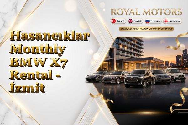 Hasancıklar Monthly BMW X7 Rental - İzmit