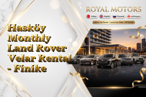 Hasköy Monthly Land Rover Velar Rental - Finike