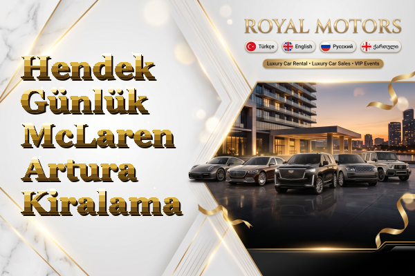 Hendek Günlük McLaren Artura Kiralama