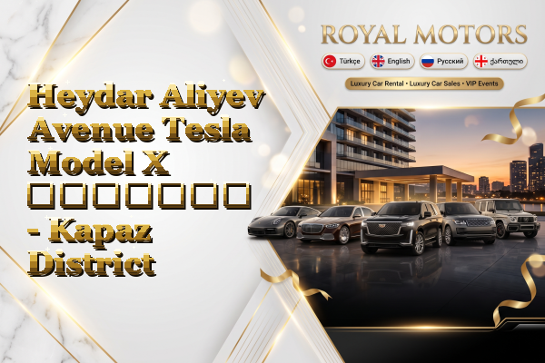 Heydar Aliyev Avenue Tesla Model X გაყიდვა - Kapaz District