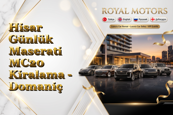 Hisar Günlük Maserati MC20 Kiralama - Domaniç