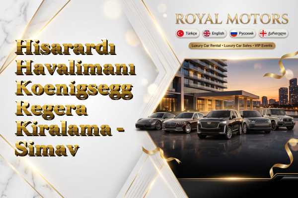 Hisarardı Havalimanı Koenigsegg Regera Kiralama - Simav