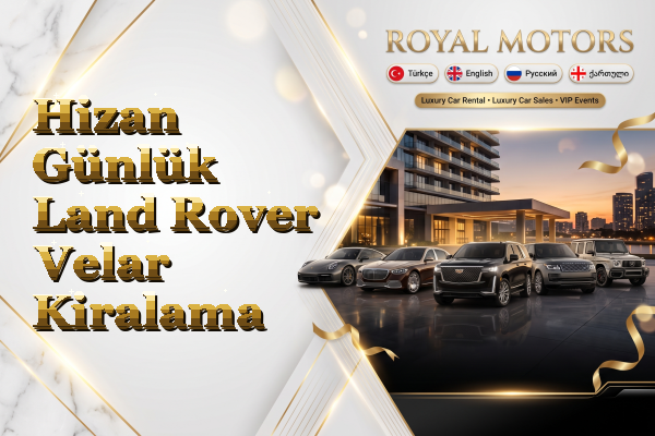 Hizan Günlük Land Rover Velar Kiralama