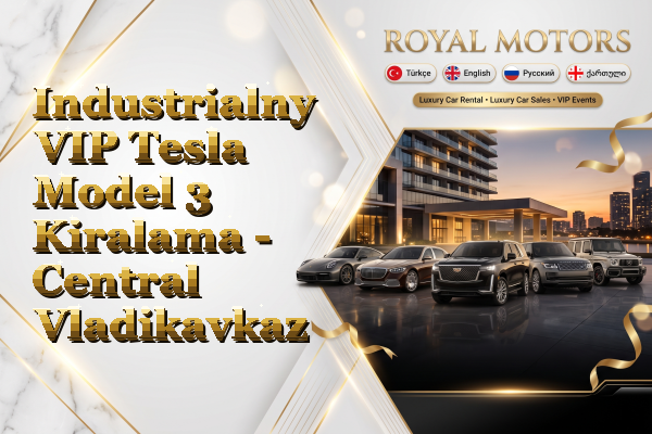 Industrialny VIP Tesla Model 3 Kiralama - Central Vladikavkaz