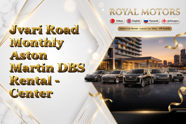 Jvari Road Monthly Aston Martin DBS Rental - Center
