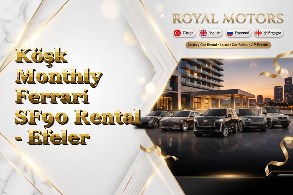 Köşk Monthly Ferrari SF90 Rental - Efeler