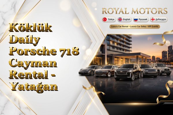 Köklük Daily Porsche 718 Cayman Rental - Yatağan