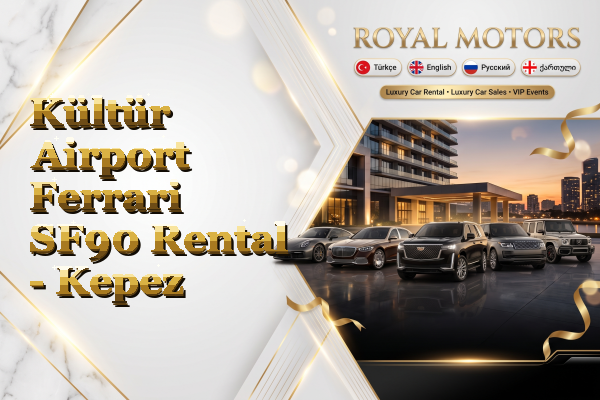 Kültür Airport Ferrari SF90 Rental - Kepez