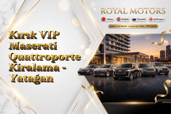 Kırık VIP Maserati Quattroporte Kiralama - Yatağan