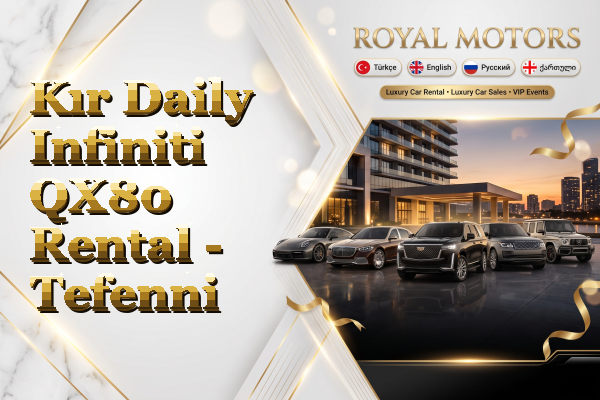 Kır Daily Infiniti QX80 Rental - Tefenni