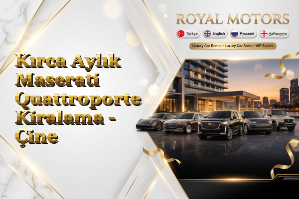 Kırca Aylık Maserati Quattroporte Kiralama - Çine
