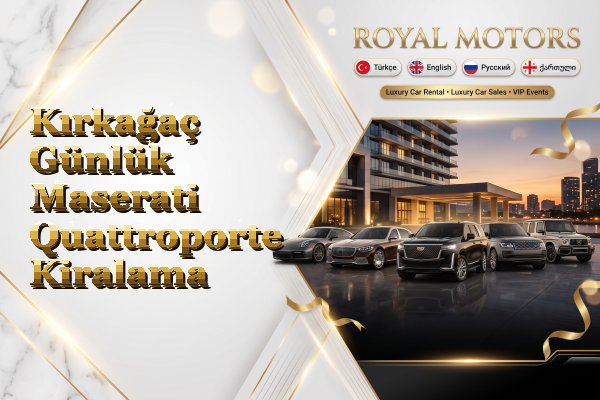 Kırkağaç Günlük Maserati Quattroporte Kiralama