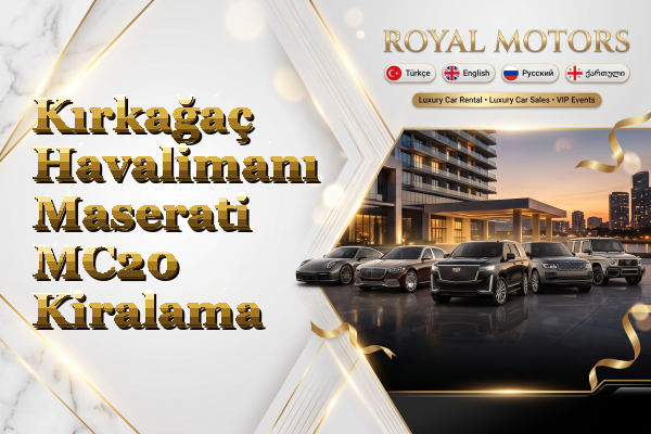 Kırkağaç Havalimanı Maserati MC20 Kiralama