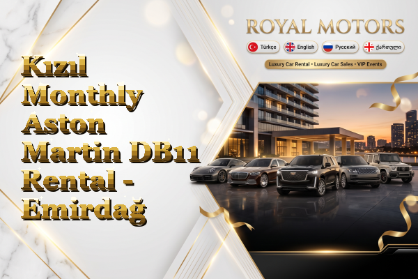 Kızıl Monthly Aston Martin DB11 Rental - Emirdağ
