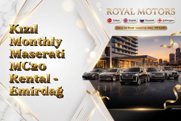 Kızıl Monthly Maserati MC20 Rental - Emirdağ