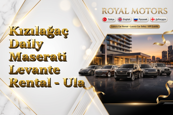 Kızılağaç Daily Maserati Levante Rental - Ula