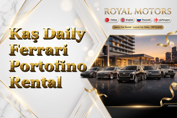 Kaş Daily Ferrari Portofino Rental