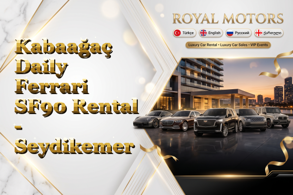 Kabaağaç Daily Ferrari SF90 Rental - Seydikemer