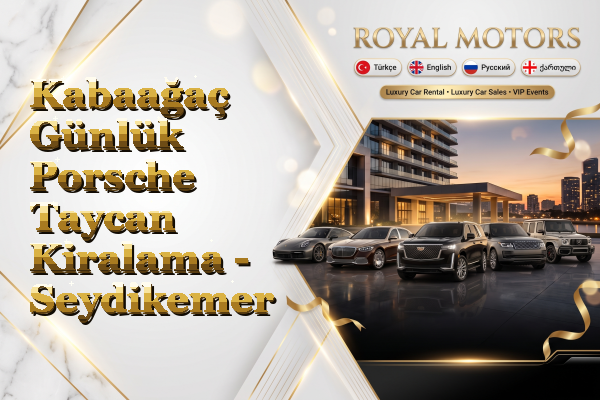 Kabaağaç Günlük Porsche Taycan Kiralama - Seydikemer