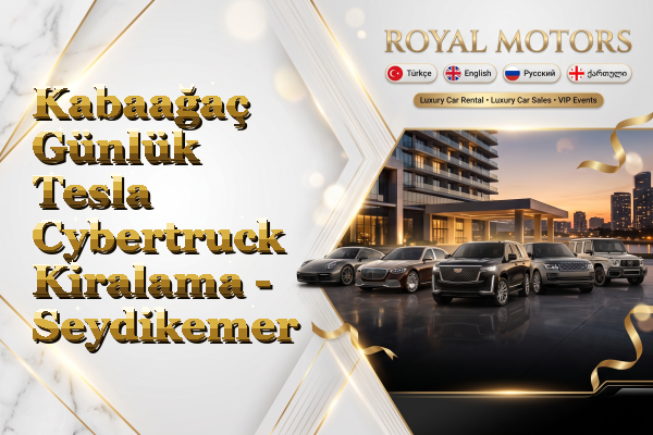 Kabaağaç Günlük Tesla Cybertruck Kiralama - Seydikemer