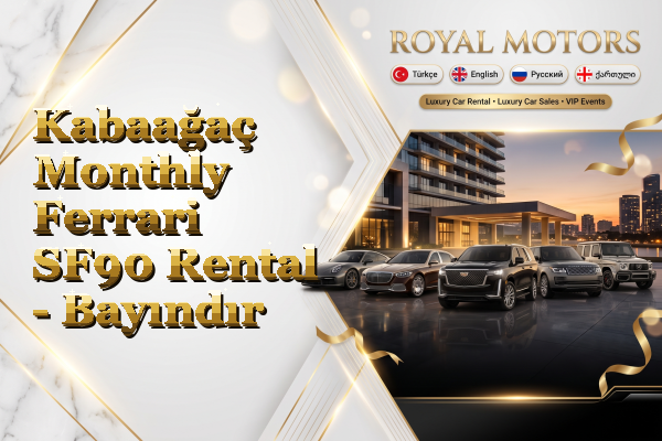 Kabaağaç Monthly Ferrari SF90 Rental - Bayındır