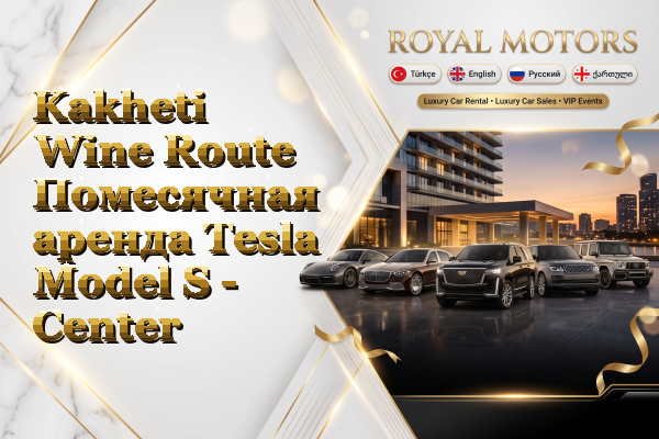 Kakheti Wine Route Помесячная аренда Tesla Model S - Center