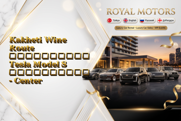 Kakheti Wine Route აეროპორტის Tesla Model S გაქირავება - Center