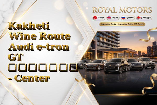 Kakheti Wine Route Audi e-tron GT გაყიდვა - Center