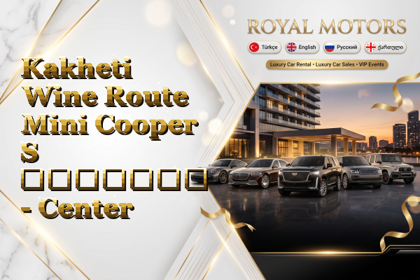 Kakheti Wine Route Mini Cooper S გაყიდვა - Center
