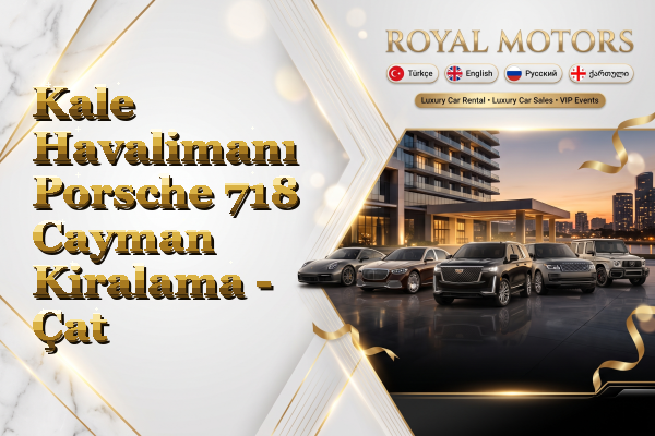 Kale Havalimanı Porsche 718 Cayman Kiralama - Çat