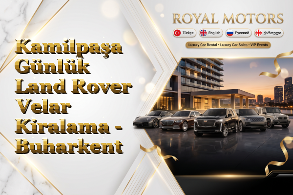 Kamilpaşa Günlük Land Rover Velar Kiralama - Buharkent