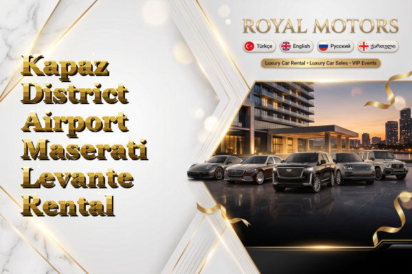 Kapaz District Airport Maserati Levante Rental