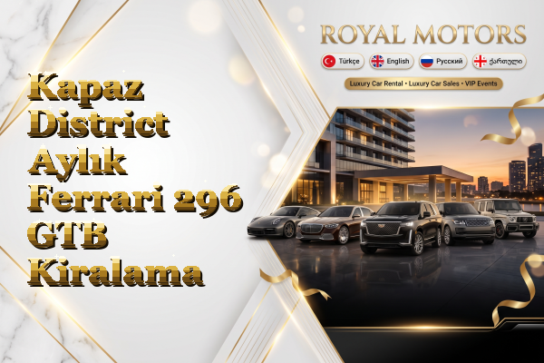 Kapaz District Aylık Ferrari 296 GTB Kiralama