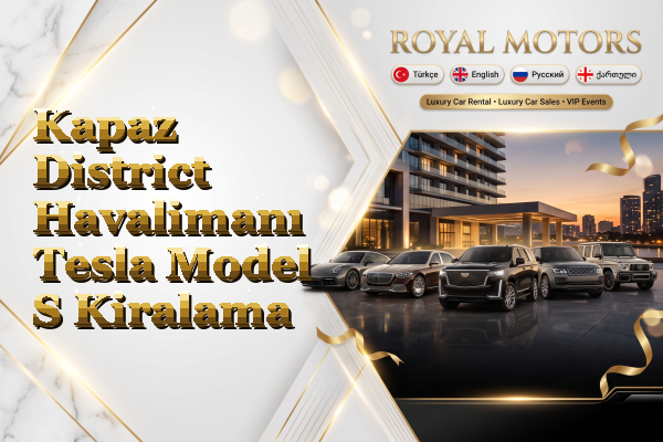 Kapaz District Havalimanı Tesla Model S Kiralama