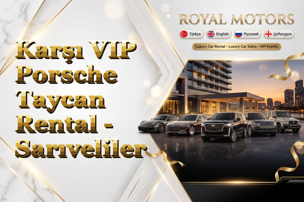 Karşı VIP Porsche Taycan Rental - Sarıveliler