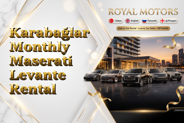 Karabağlar Monthly Maserati Levante Rental
