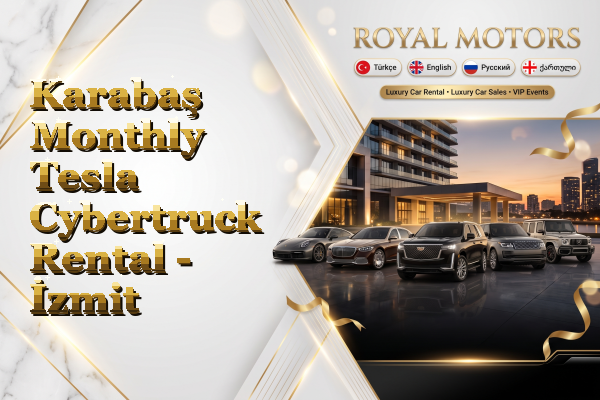 Karabaş Monthly Tesla Cybertruck Rental - İzmit