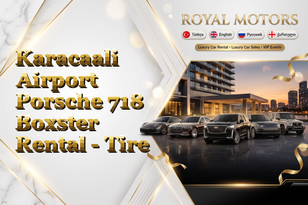 Karacaali Airport Porsche 718 Boxster Rental - Tire