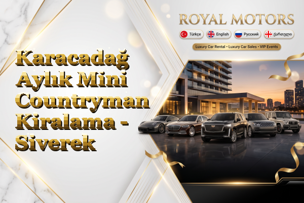 Karacadağ Aylık Mini Countryman Kiralama - Siverek