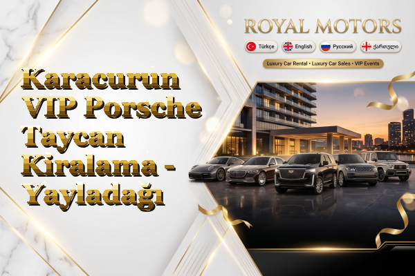 Karacurun VIP Porsche Taycan Kiralama - Yayladağı