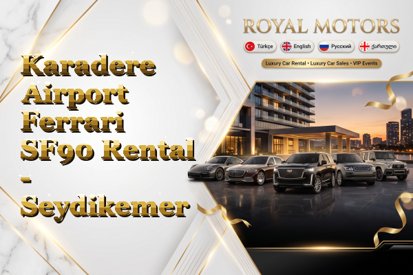 Karadere Airport Ferrari SF90 Rental - Seydikemer